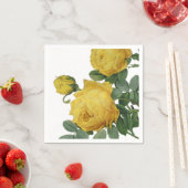 geel roos schilderij servet (Insitu)
