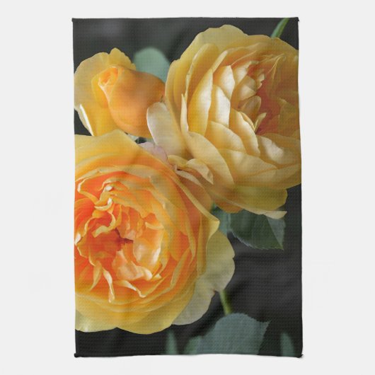 Geel Roos Theedoek (Verticaal)