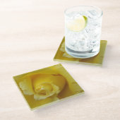 Geel roosglas Onderzetter (Schuin)