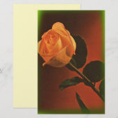  Geel Rose Briefpapier (Voorkant / Achterkant)