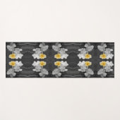 Geel Rose Cluster Partial Color Abstract Yogamat (Voorkant (horizontaal))