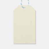  geel rose en blauw dank u bruiloft cadeaulabel (Achterkant)