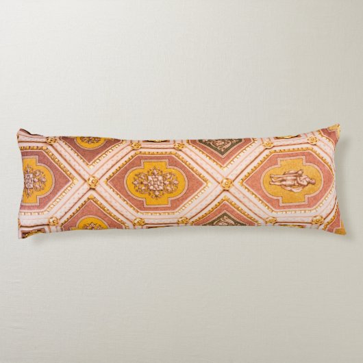 Geel roze Abstract plafond Lichaamskussen (Achterkant)