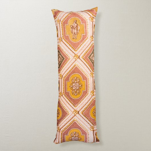 Geel roze Abstract plafond Lichaamskussen (Achterkant (Verticaal))