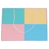 Geel Roze Blauw Groen Paars Modern Bovenkant Groot Cadeauzakje (Voorkant)
