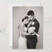 Geel Roze Bloemen Waterverf bruiloft Kaart (Achterkant)