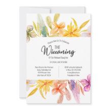 Geel roze bloemen wiccaning ceremonie