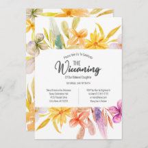 Geel roze bloemen wiccaning ceremonie