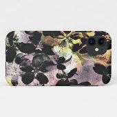 Geel roze bloempatroon digitale bloem Case-Mate iPhone case (Achterkant (horizontaal))