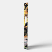 Geel roze bloempatroon digitale bloem Case-Mate iPhone case (Achterkant / Rechts)