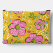 Geel Roze Bloemstuk Ambachtslieden Accessoiretas Etui (Voorkant)