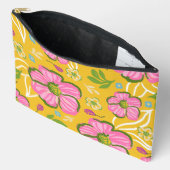Geel Roze Bloemstuk Ambachtslieden Accessoiretas Etui (Open)