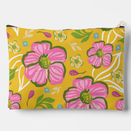 Geel Roze Bloemstuk Ambachtslieden Accessoiretas Etui