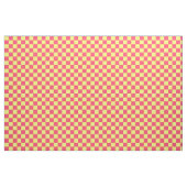 Geel Roze Check Patroon Textiel Stof (Yard (91,4 cm))