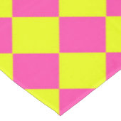 Geel Roze Diamant Checker Patroon Tafelkleed (Gekanteld)