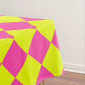 Geel Roze Diamant Checker Patroon Tafelkleed (Voorbeeld)