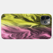Geel roze, dubbelkleurig marmerpatroon Case-Mate iPhone case (Achterkant (horizontaal))