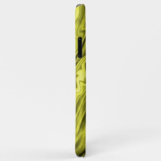 Geel roze, dubbelkleurig marmerpatroon Case-Mate iPhone case (Achterkant/rechts)