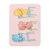 Geel, Roze, en Blauwe Beren op Voorzitters Magneet (Verticaal)