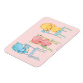 Geel, Roze, en Blauwe Beren op Voorzitters Magneet (Linkerzijde)