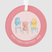 Geel, Roze, en Blauwe Beren op Voorzitters Ornament (achterkant)