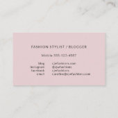 Geel Roze en Grijze Bloemen Trend Setter Visitekaartje (Achterkant)