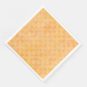 Geel, Roze en Oranje Abstract vierkant Patroon Servet (Hoek)