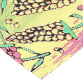 geel, roze en rood patroon korte tafelloper (Hoek)