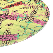 geel, roze en rood patroon snijplank (Hoek)