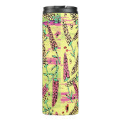 geel, roze en rood patroon thermosbeker (Achterkant)