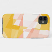 Geel, Roze en wit cubisme kristalloos Case-Mate iPhone Case (Achterkant (horizontaal))