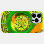 Geel roze grafisch ontwerp Case-Mate iPhone case (Achterkant (horizontaal))