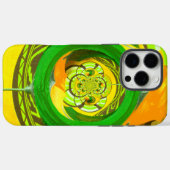 Geel roze grafisch ontwerp Case-Mate iPhone case (Achterkant (horizontaal))