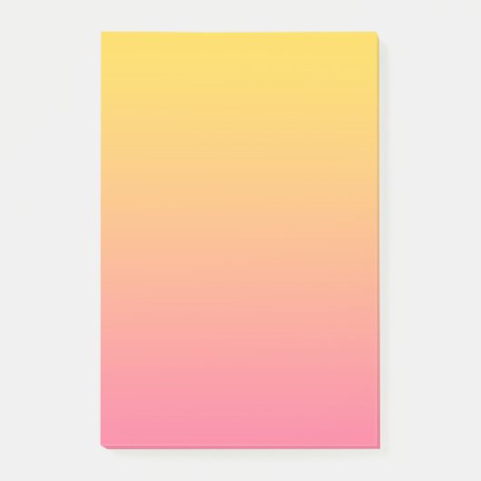 Geel Roze Kleur Post-it® Notes (Voorkant)