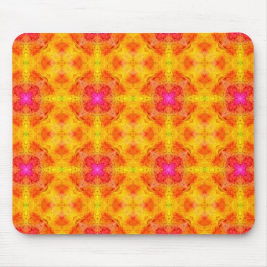 Geel Roze Mausepad Muismat (Voorkant)