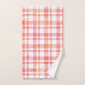 Geel Roze Oranje Waterverf Speld Bad Handdoek (Handdoek)