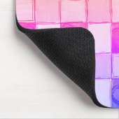 Geel Roze Paarse Hart Regenboog Muismat (Hoek)