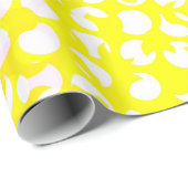 Geel roze patroonontwerp cadeaupapier (Rol Hoek)