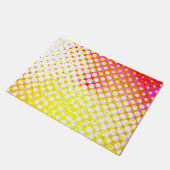 Geel roze patroonontwerp deurmat (Schuin)