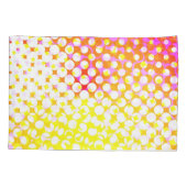 Geel roze patroonontwerp kussensloop (Achterkant)