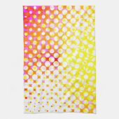 Geel roze patroonontwerp theedoek (Verticaal)