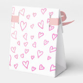 Geel, Roze Rocking Horse Baby shower Party Bedankdoosjes (Achterkant)