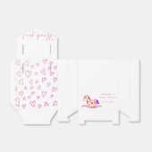 Geel, Roze Rocking Horse Baby shower Party Bedankdoosjes (Uitgevouwen)