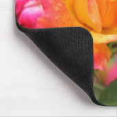Geel Roze Rose Mousepad Muismat (Hoek)