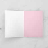 Geel & Roze Roze Valentijnsdag Kaart (Binnen)