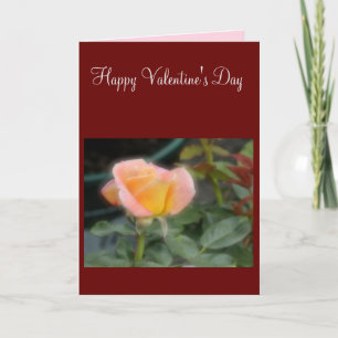 Geel & Roze Roze Valentijnsdag Kaart
