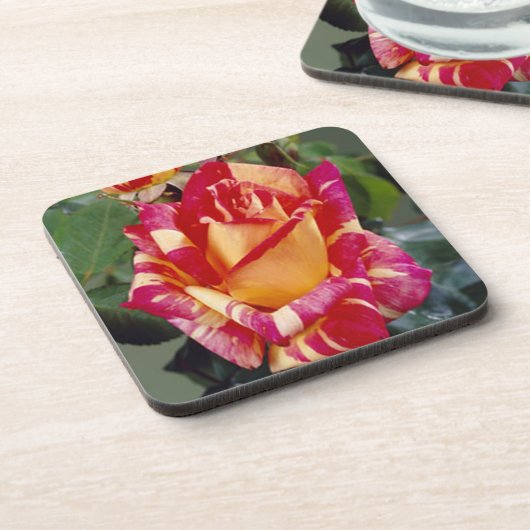 Geel Roze Rozen Onderzetters (Linkerzijde)