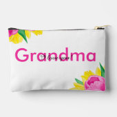 Geel Roze Tulp Oma Klein Accessoirezakje Etui (Achterkant)