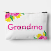 Geel Roze Tulp Oma Klein Accessoirezakje Etui (Voorkant)