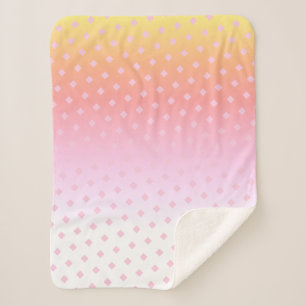 Geel Roze Witte Kleuren Minimalistische Deken